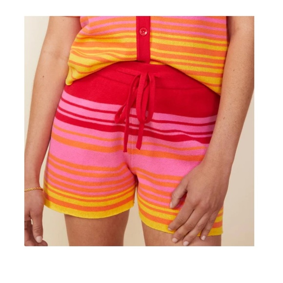 Monrow Cotton Sunset Sweater Easy Shorts. - Picture 5 of 8